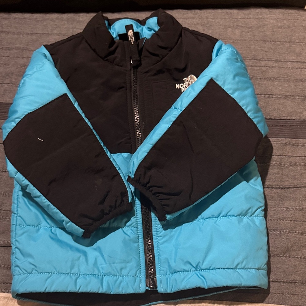 The North Face Kids Turquoise & Black Puffer Jacket
